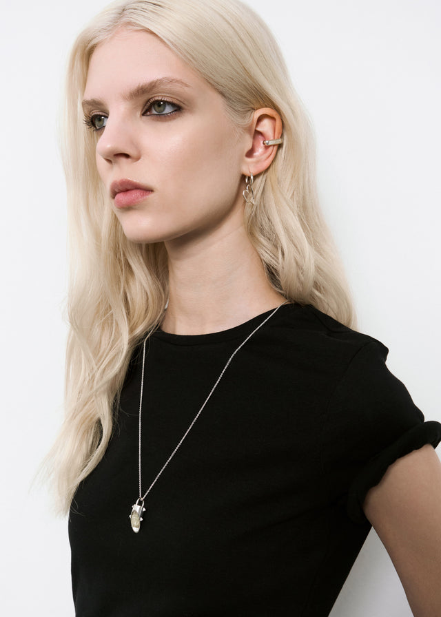 STRUGA Signature Link Cuff (L) - signature sterling silver cuff bracelet handcrafted Bali - view 4