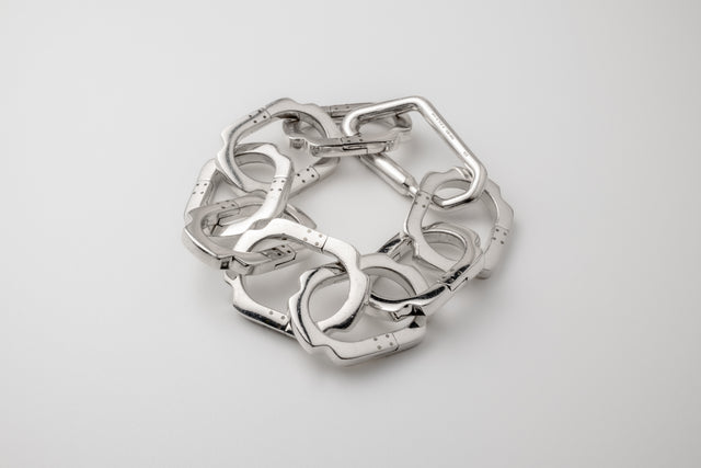STRUGA STRUGA Blade Big Links Silver Bracelet - edgy sterling silver bracelet handcrafted Bali - view 4