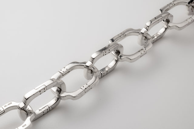 STRUGA STRUGA Blade Big Links Silver Bracelet - edgy sterling silver bracelet handcrafted Bali - view 3
