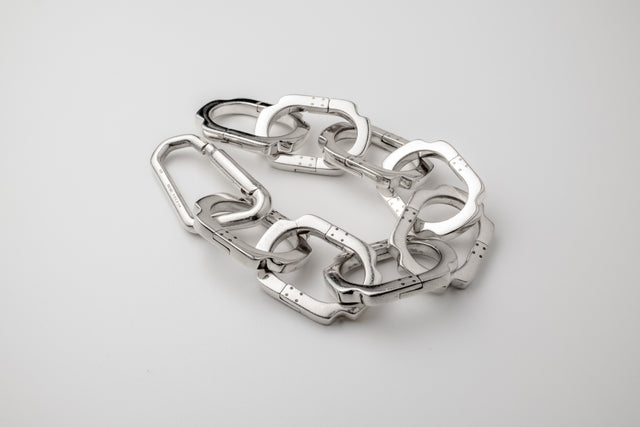 STRUGA STRUGA Blade Big Links Silver Bracelet - edgy sterling silver bracelet handcrafted Bali - view 6