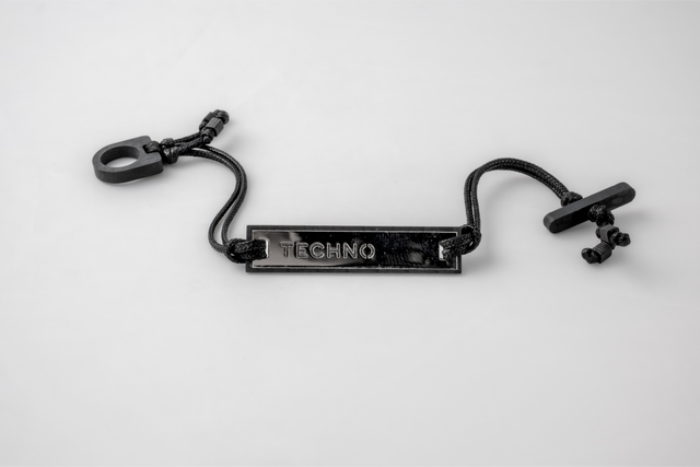 STRUGA STRUGA Techno Carbon Fiber Bracelet - industrial silver & carbon fiber bracelet handcrafted Bali - view 5