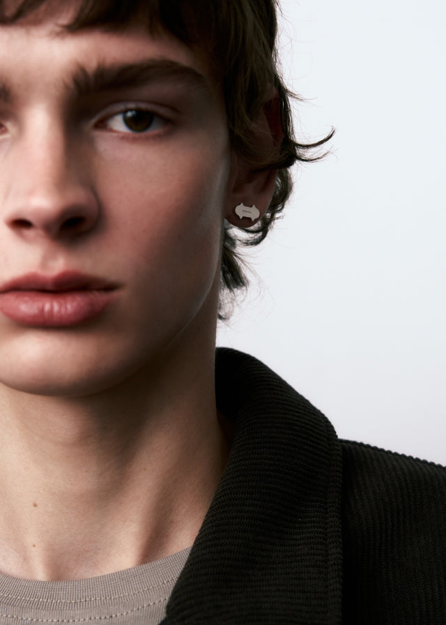 STRUGA Thorn Stud Silver Earrings - edgy sterling silver earrings handcrafted Bali - view 4