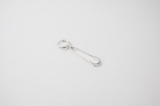 STRUGA Classic + Pin Silver Earrings - deconstructed sterling silver earrings handcrafted Bali