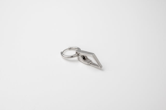 STRUGA Classic + Carabiner #4 Silver Earrings - deconstructed sterling silver earrings handcrafted Bali - view 4