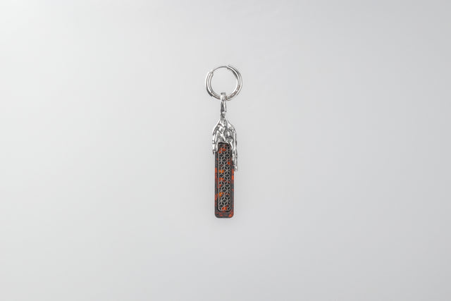 STRUGA Classic or Blade + Fused Mini Line Bloody Silver Earrings - Asymmetric Bali - sterling silver earrings Bali - view 3