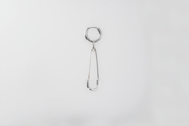 STRUGA Classic + Pin Silver Earrings - deconstructed sterling silver earrings handcrafted Bali - view 4