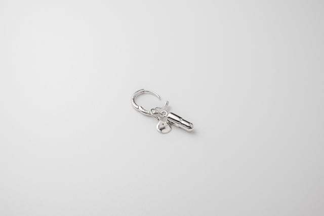 STRUGA Classic + Pills Silver Earrings - deconstructed sterling silver earrings handcrafted Bali - view 5