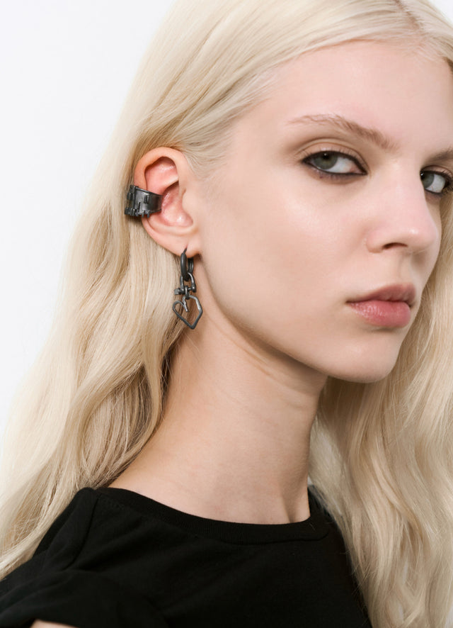 STRUGA Brutalism V.3 Cuff (M) - brutalist sterling silver cuff bracelet handcrafted Bali - view 6