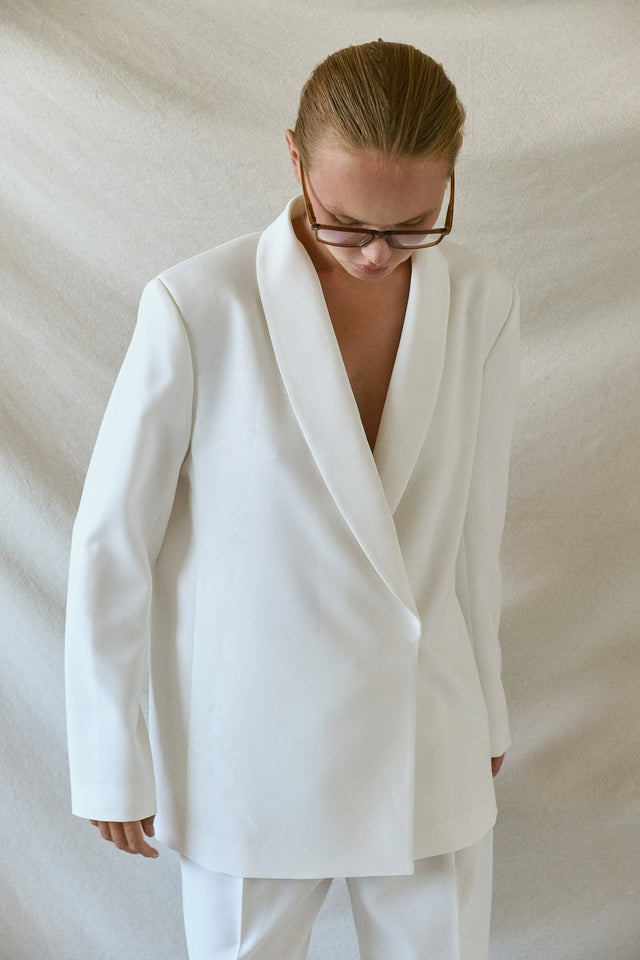 STRUGA WAGI Oversize Costume - White - contemporary sterling silver clothing handcrafted Bali - view 7