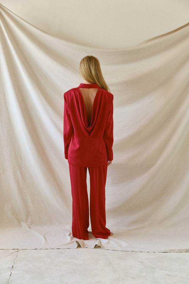 STRUGA WAGI Oversize Costume - Red - contemporary sterling silver clothing handcrafted Bali - view 12