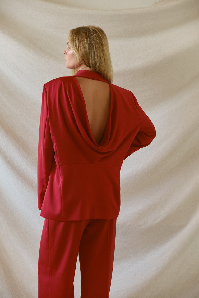 STRUGA WAGI Oversize Costume - Red - contemporary sterling silver clothing handcrafted Bali - view 9