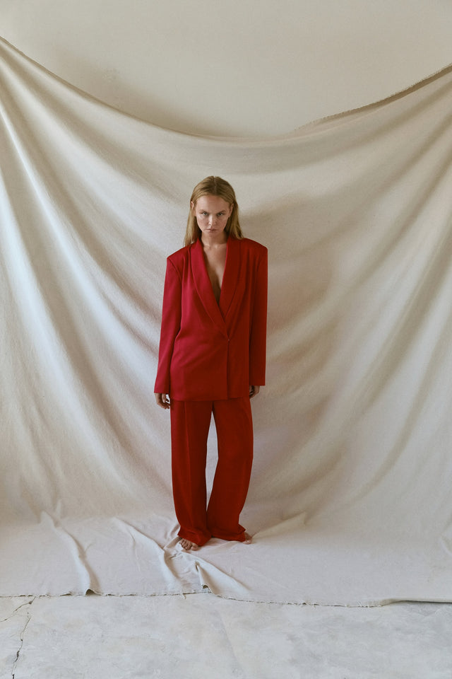 STRUGA WAGI Oversize Costume - Red - contemporary sterling silver clothing handcrafted Bali - view 13