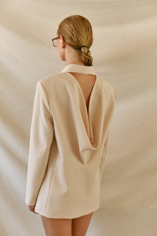 STRUGA WAGI Oversize Costume - Beige - contemporary sterling silver clothing handcrafted Bali - view 5