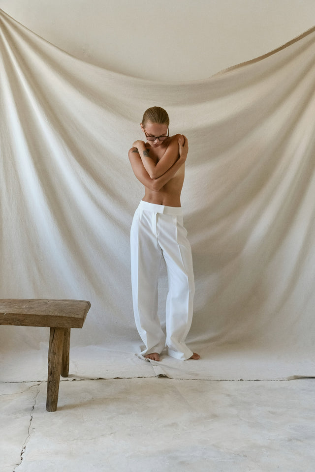 STRUGA WAGI Oversize Costume - White - contemporary sterling silver clothing handcrafted Bali - view 8