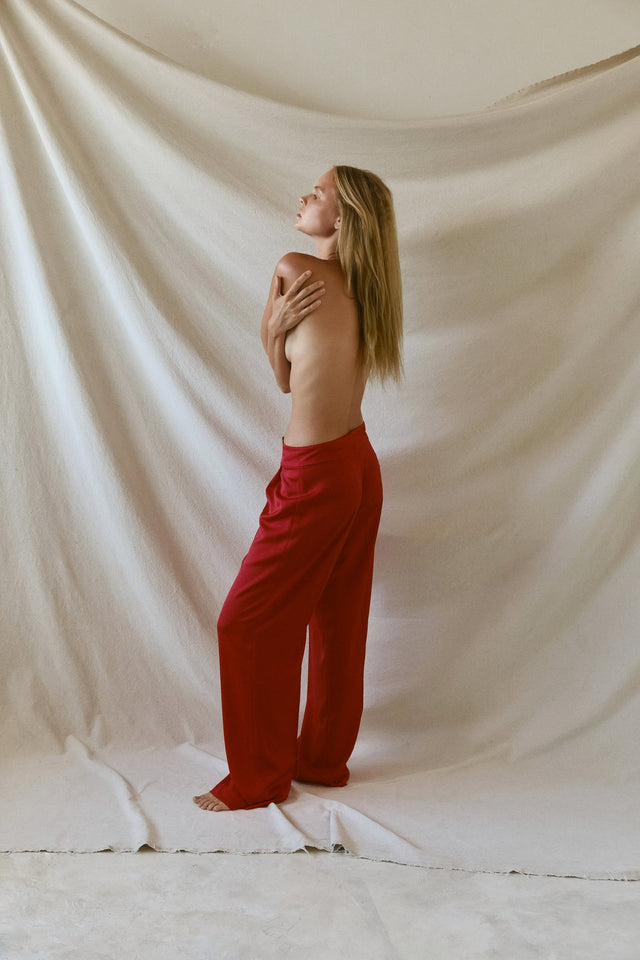 STRUGA WAGI Oversize Costume - Red - contemporary sterling silver clothing handcrafted Bali - view 6