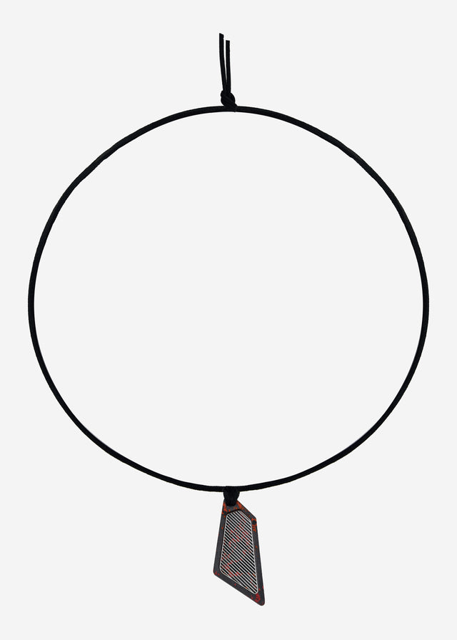 STRUGA Signature Asymmetric Bloody Silver Necklace - dark fashion sterling silver necklace handcrafted Bali - view 3