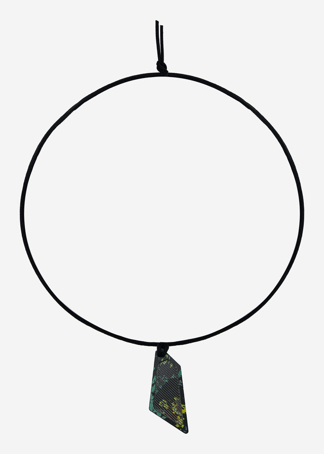 STRUGA Signature Asymmetric Toxic Silver Necklace - deconstructed sterling silver necklace handcrafted Bali - view 3