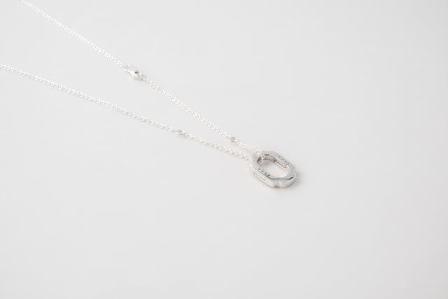 STRUGA Blade Link Small Silver Necklace - edgy sterling silver necklace handcrafted Bali - view 3