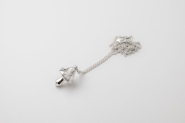 STRUGA Signature Mushroom Silver Necklace - signature sterling silver necklace handcrafted Bali