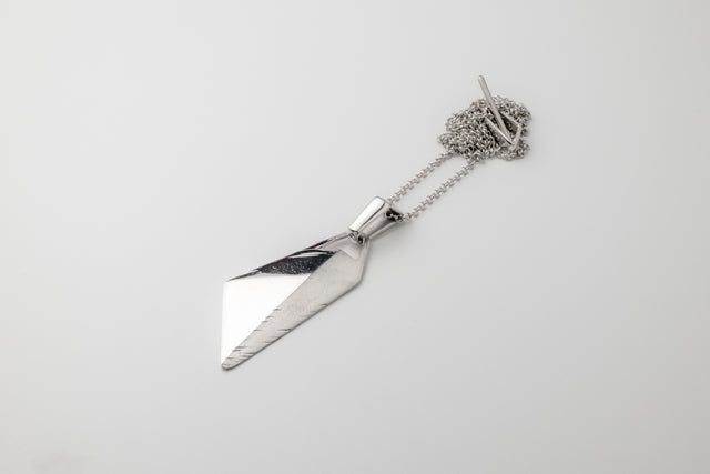 STRUGA Signature Pyramid Silver Necklace - signature sterling silver necklace handcrafted Bali