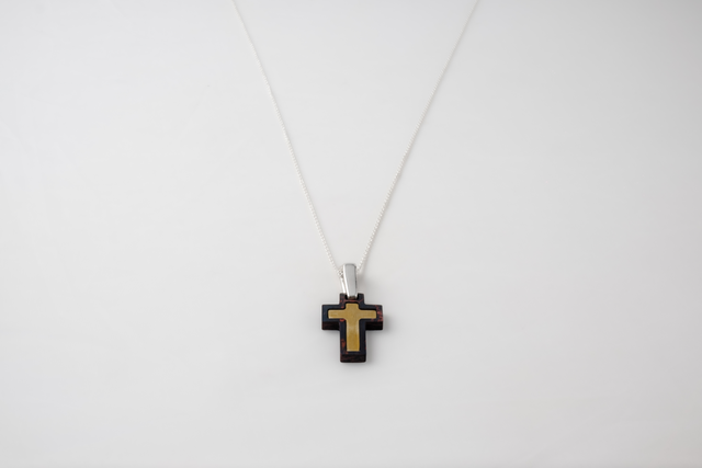 STRUGA Cross Bloody Silver Necklace - dark fashion sterling silver necklace handcrafted Bali - view 3