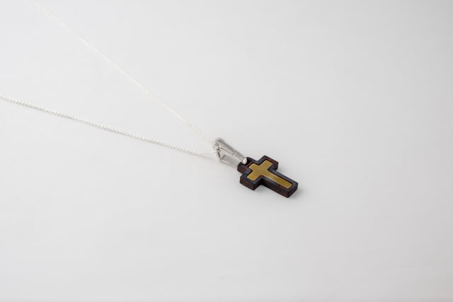 STRUGA Cross Bloody Silver Necklace - dark fashion sterling silver necklace handcrafted Bali - view 6