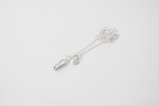 STRUGA Pills Silver Necklace - contemporary sterling silver necklace handcrafted Bali