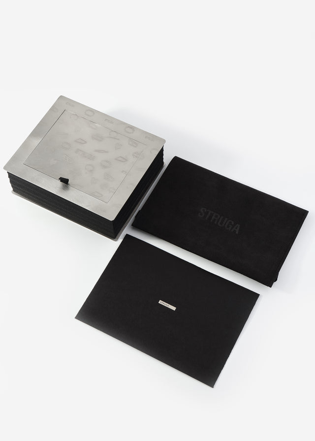 STRUGA Classic + Small Cylinder Frame with Grey Tourmaline #15 Silver Earrings - sterling silver earrings Bali - view 6