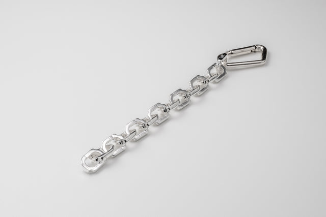 STRUGA STRUGA Mini Blade Link Silver Bracelet with Carabiner - edgy sterling silver bracelet handcrafted Bali - view 3