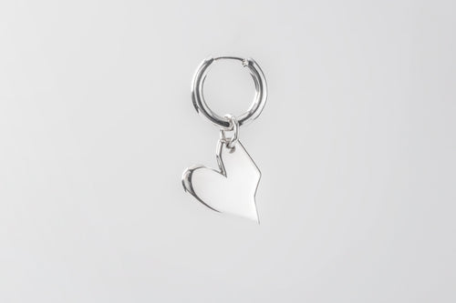 Серьга Classic Solid Heart | STRUGA