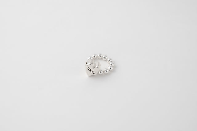 STRUGA Heart Lock Silver Ring - signature sterling silver ring handcrafted Bali