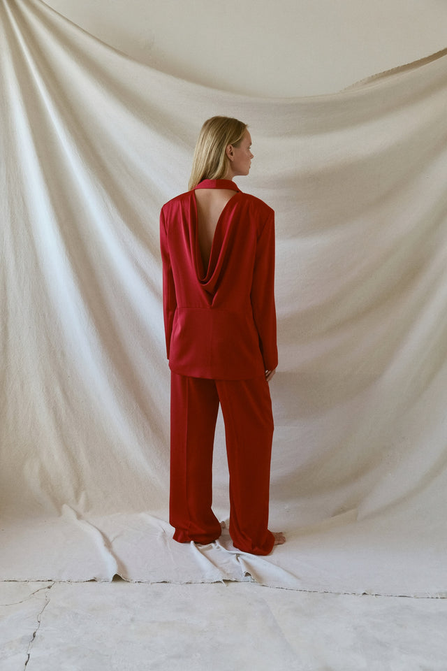 STRUGA WAGI Oversize Costume - Red - contemporary sterling silver clothing handcrafted Bali - view 14