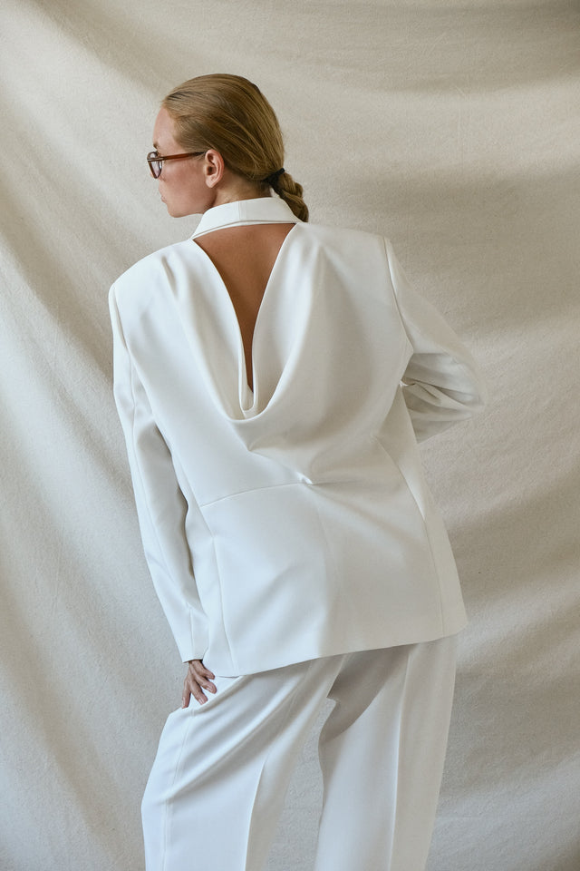 STRUGA WAGI Oversize Costume - White - contemporary sterling silver clothing handcrafted Bali - view 6