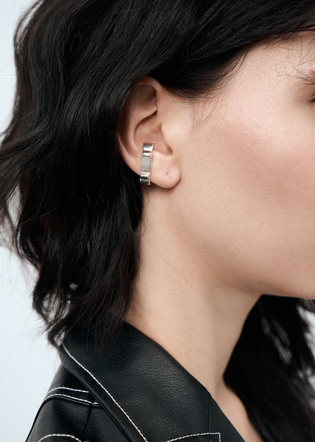 STRUGA Thorn Cuff (L) - edgy sterling silver cuff bracelet handcrafted Bali - view 2