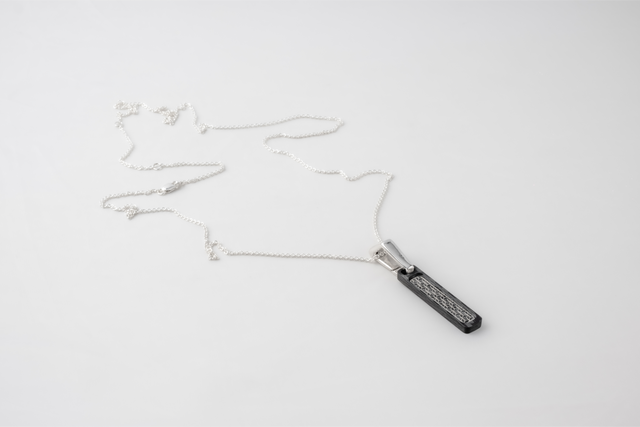 STRUGA Mini Line Classic Silver Necklace - minimalist sterling silver necklace handcrafted Bali