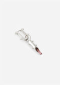 STRUGA Thorn + Medium Thorn Frame with Pink Tourmaline #5 Silver Earrings - edgy sterling silver earrings handcrafted Bali