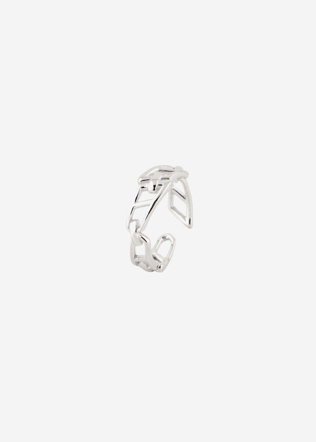 STRUGA Signature Link Silver Ring V.1 - minimalist sterling silver ring handcrafted Bali